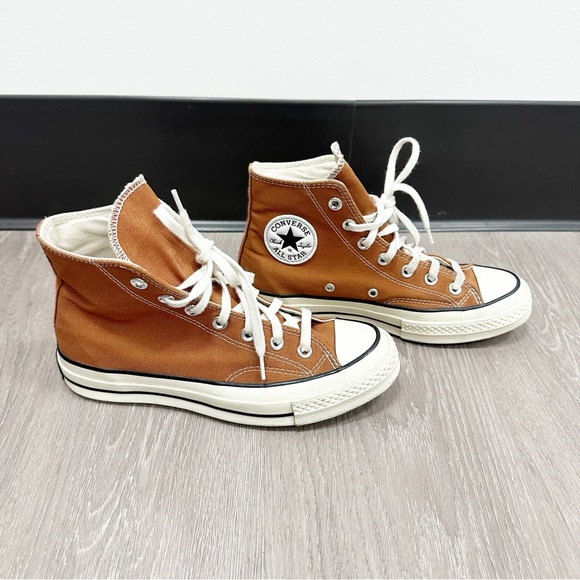 Converse Rust/Brown High-Top Sneakers - 7.5 - Picture 6 of 8